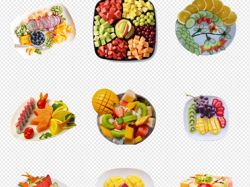 創(chuàng)意水果拼盤(pán)與新鮮蔬菜素材大全